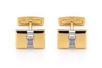 Bouton de manchette  Homme in Or Diamante GEOR-15-198